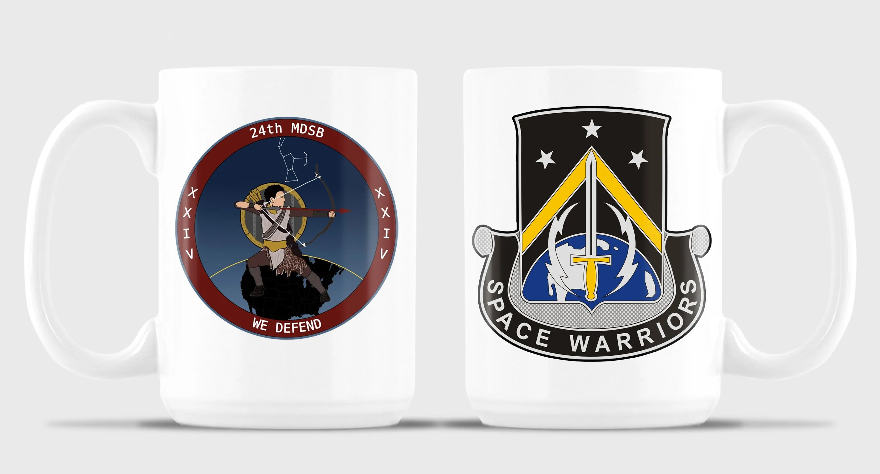 15 oz Coffee Mug- All White or White with Black Trim