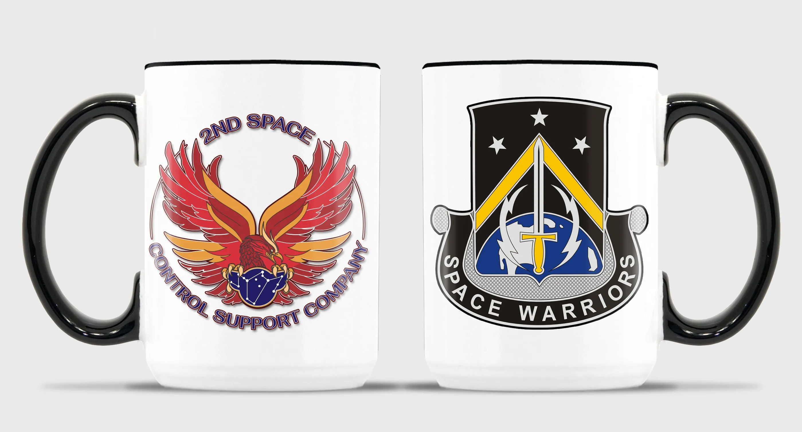 15 oz Coffee Mug- All White or White with Black Trim