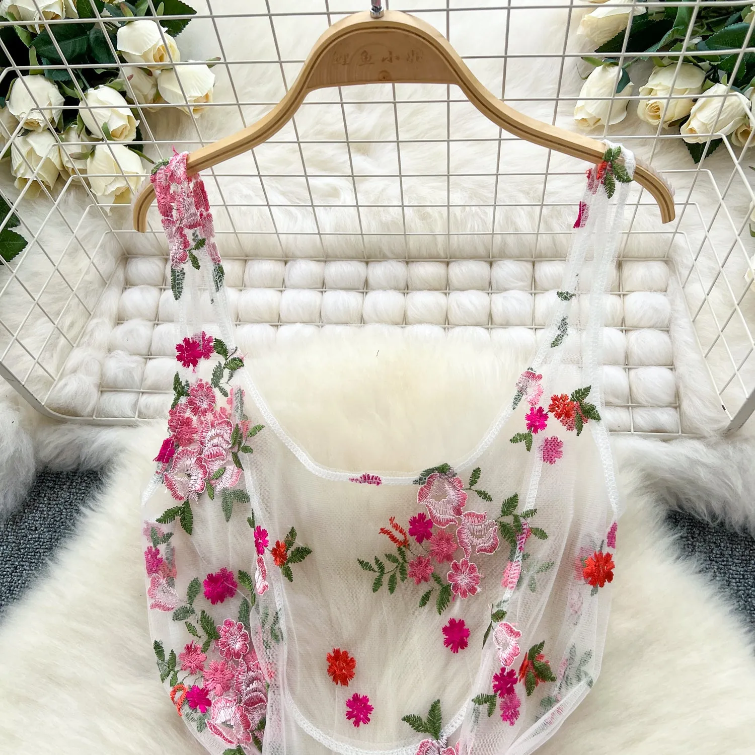 3d Floral Embroidered Outwear Dress