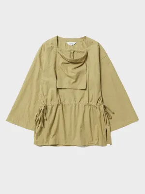 【60%OFF】Sasquatchfabrix. / DP SQUARE NECK HARVEST SMOCK (BEIGE)