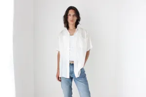 80s PURE SILK Classic Boxy in White
