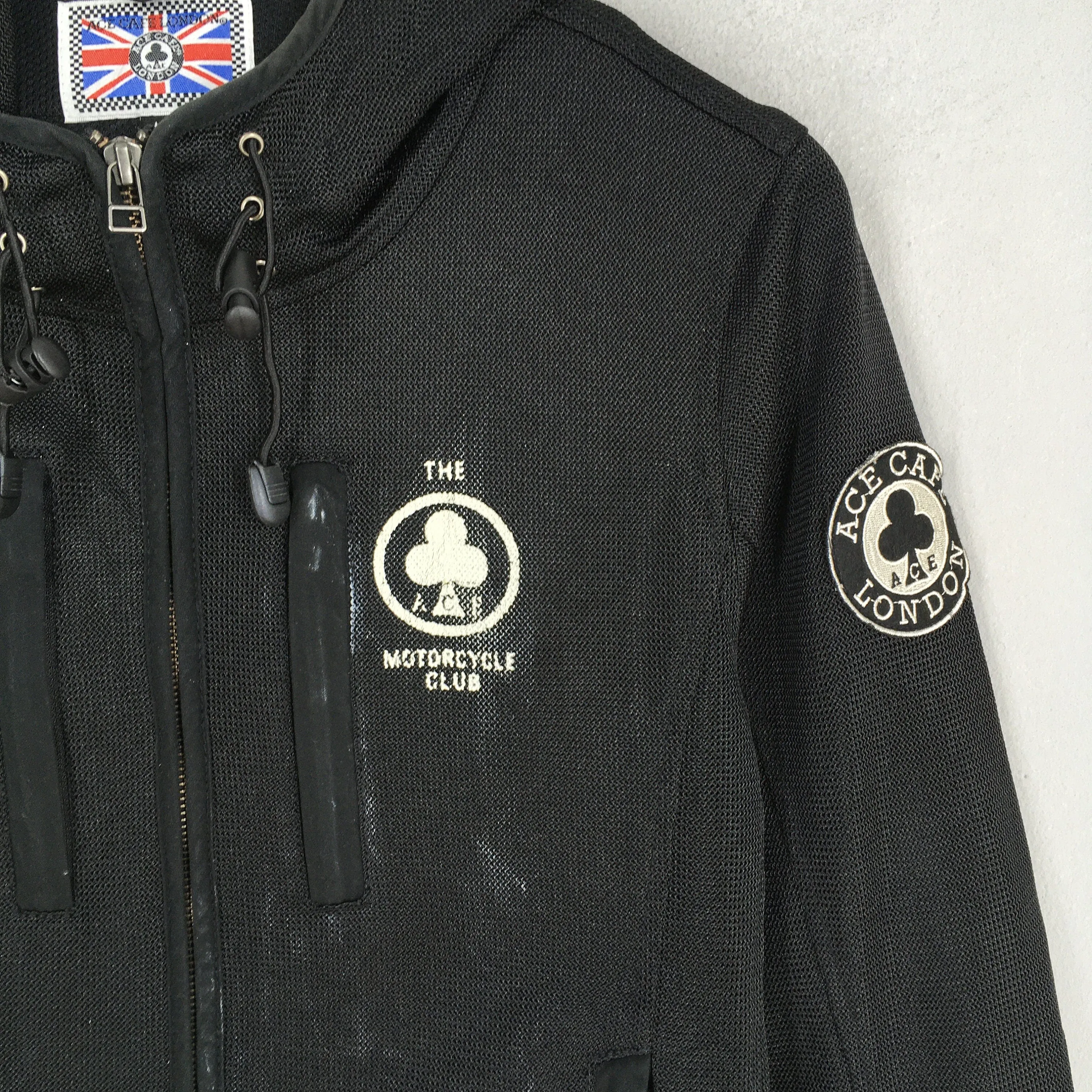 Ace Motorcycle Club Hoodie Black Jacket Medium