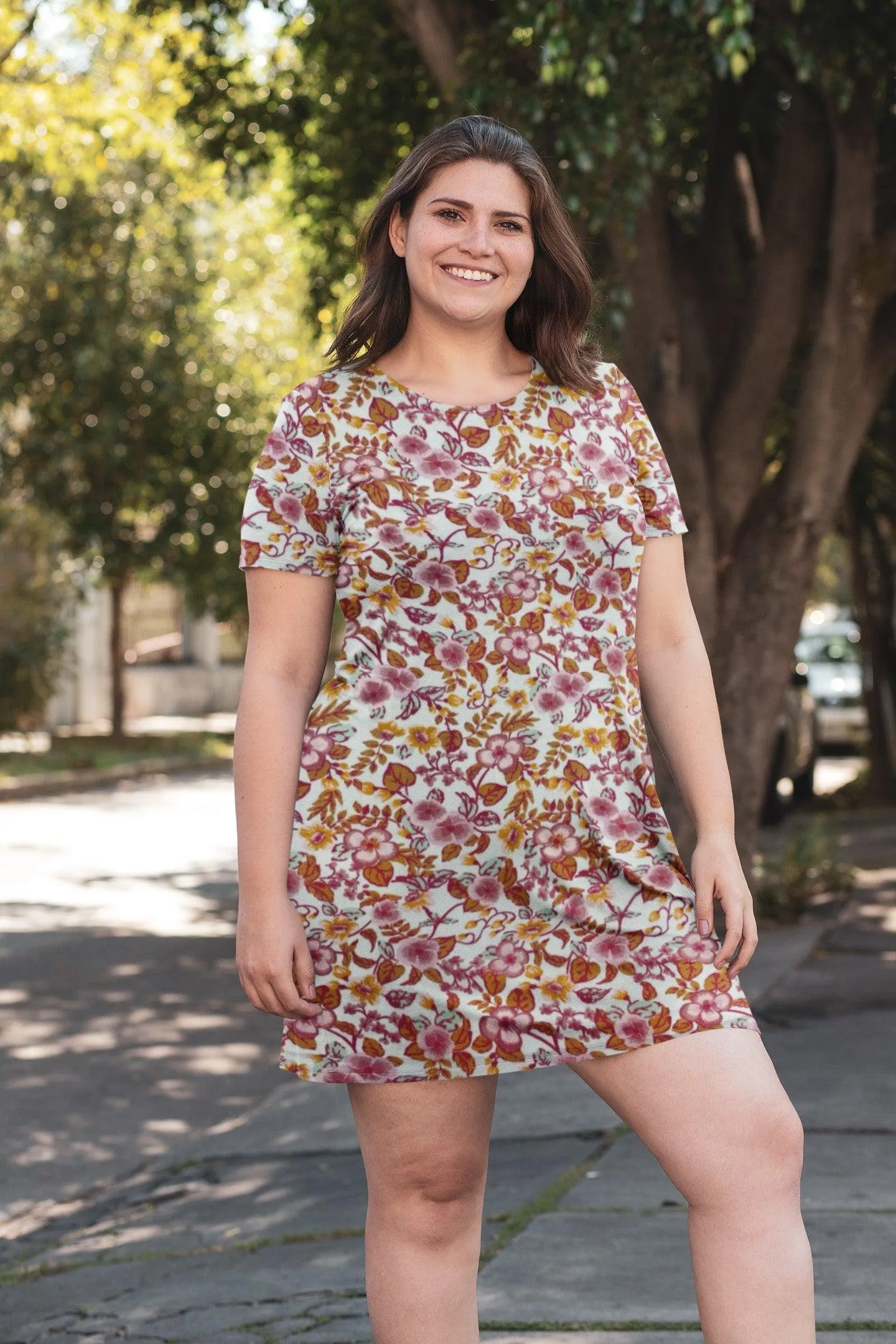 All Over Bloom Modal Jersey Fabric
