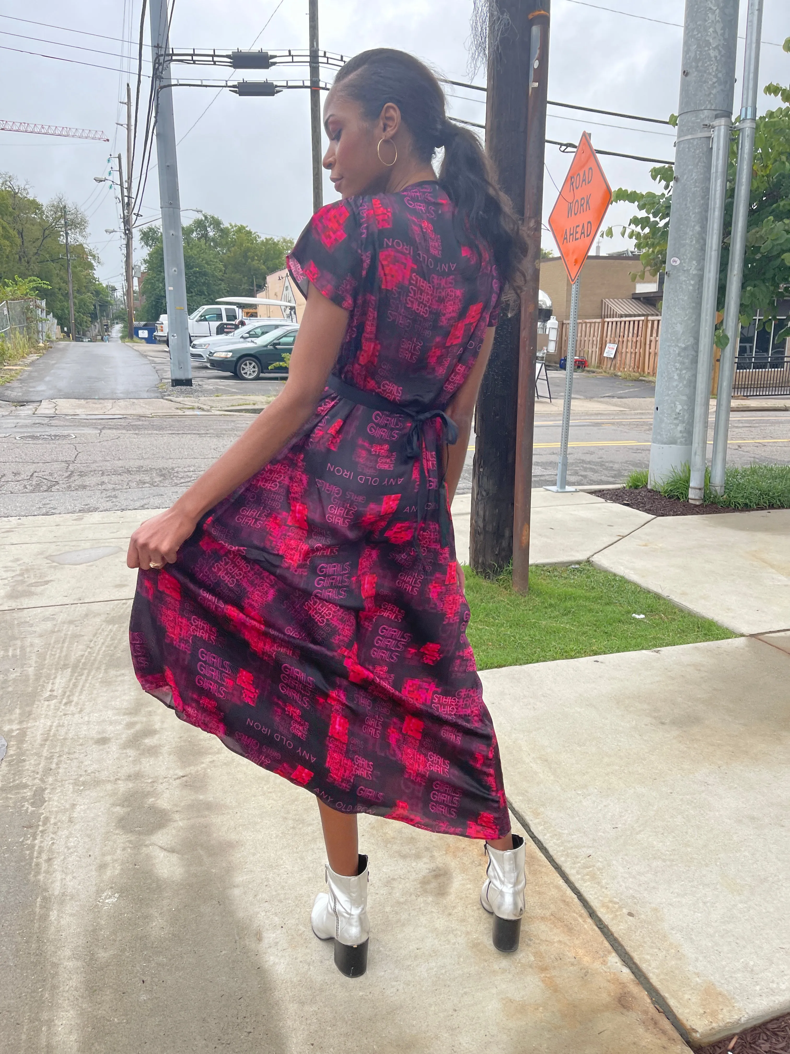 Any Old Iron Pink Goddess Dress