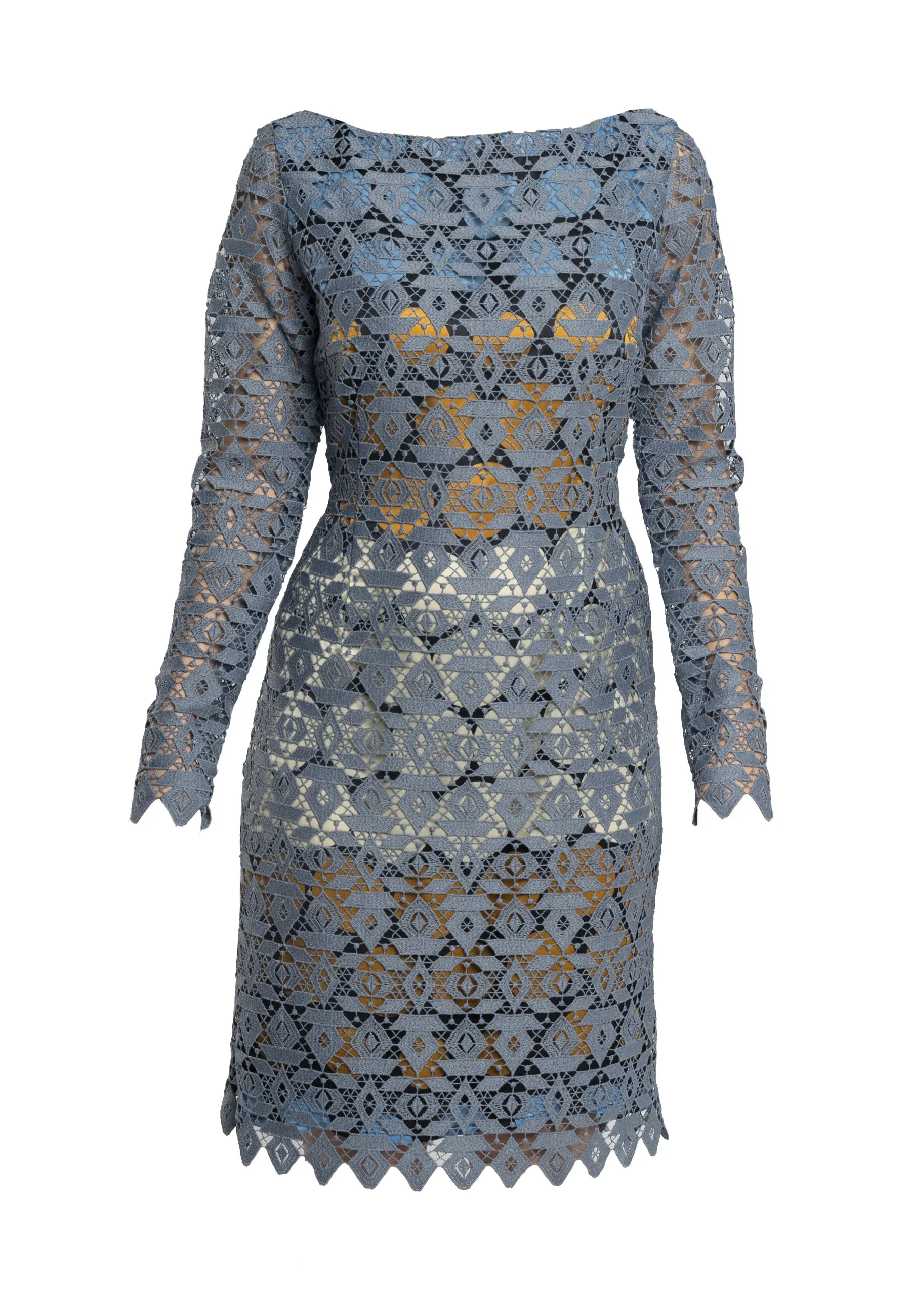 Azzurra Lace Sheath Dress - Modern Style and Femininity in One Stunning Silhouette