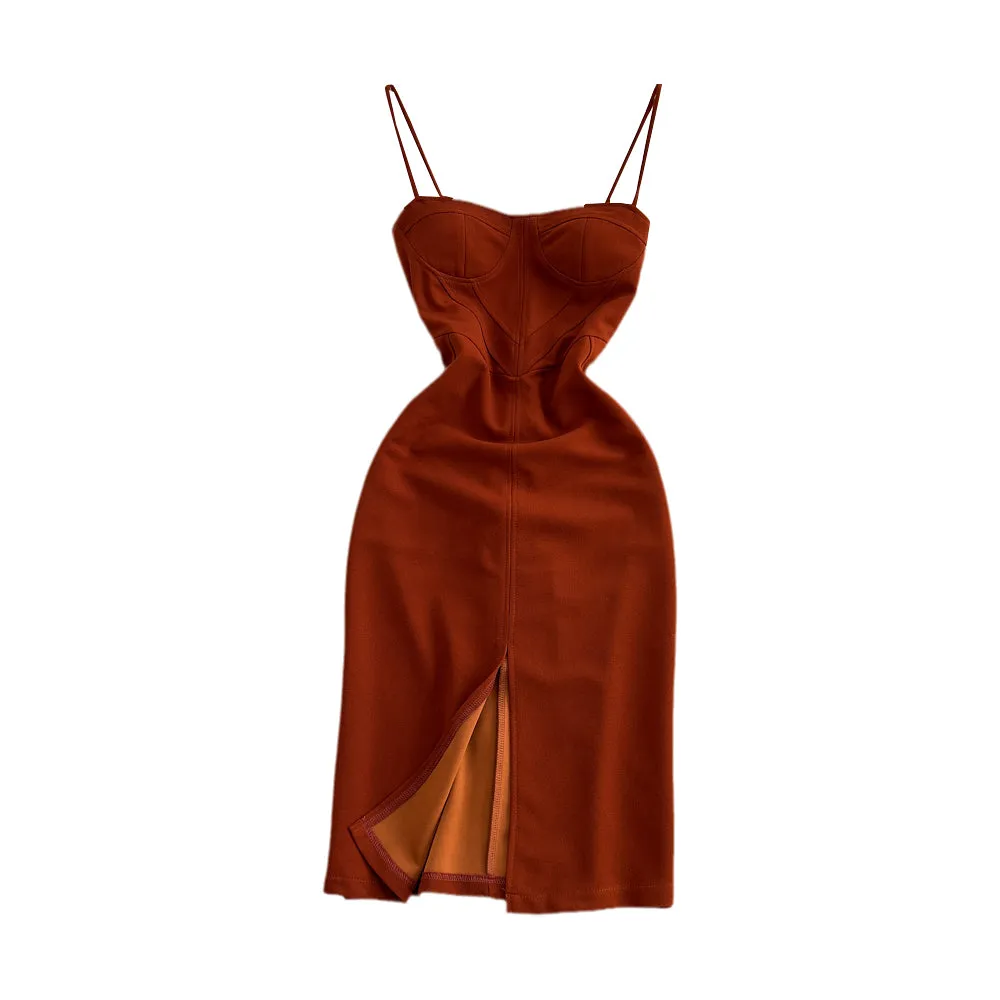 Backless Slimming Hip-wrapping Dress
