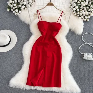 Backless Slimming Hip-wrapping Dress