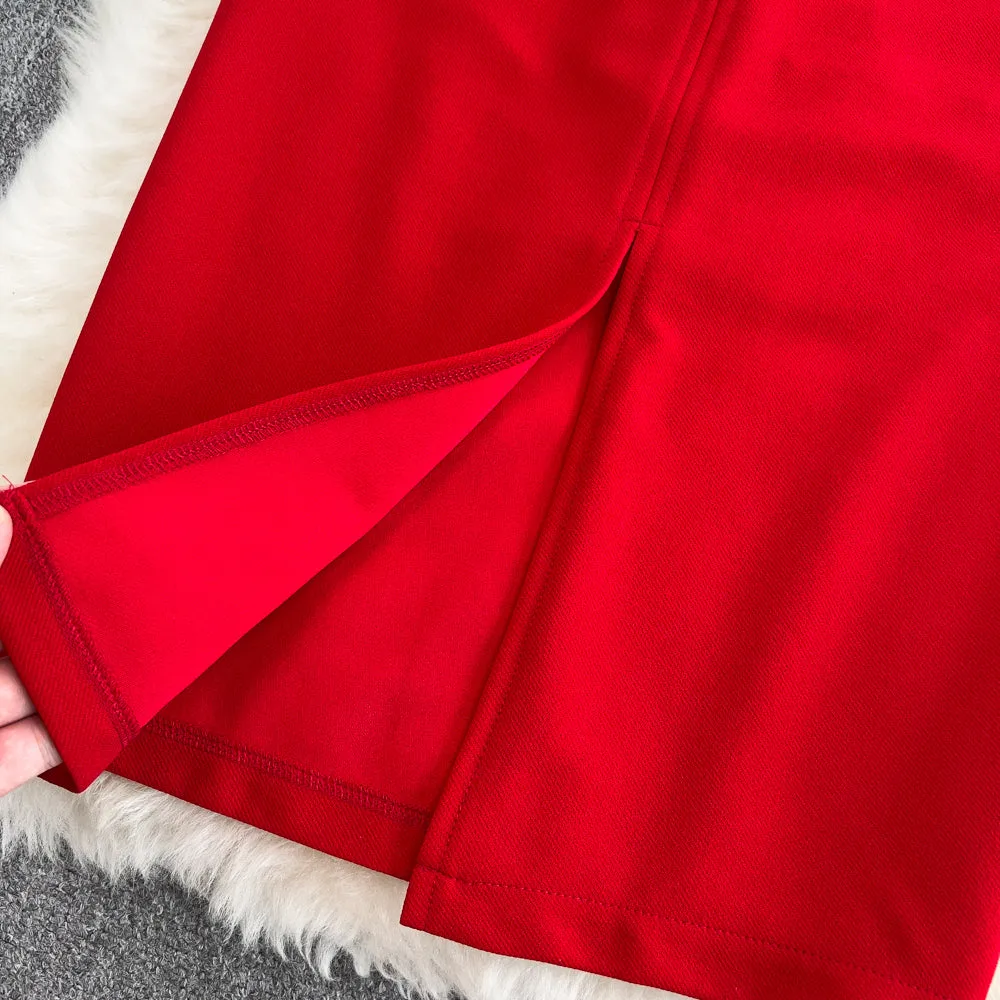 Backless Slimming Hip-wrapping Dress