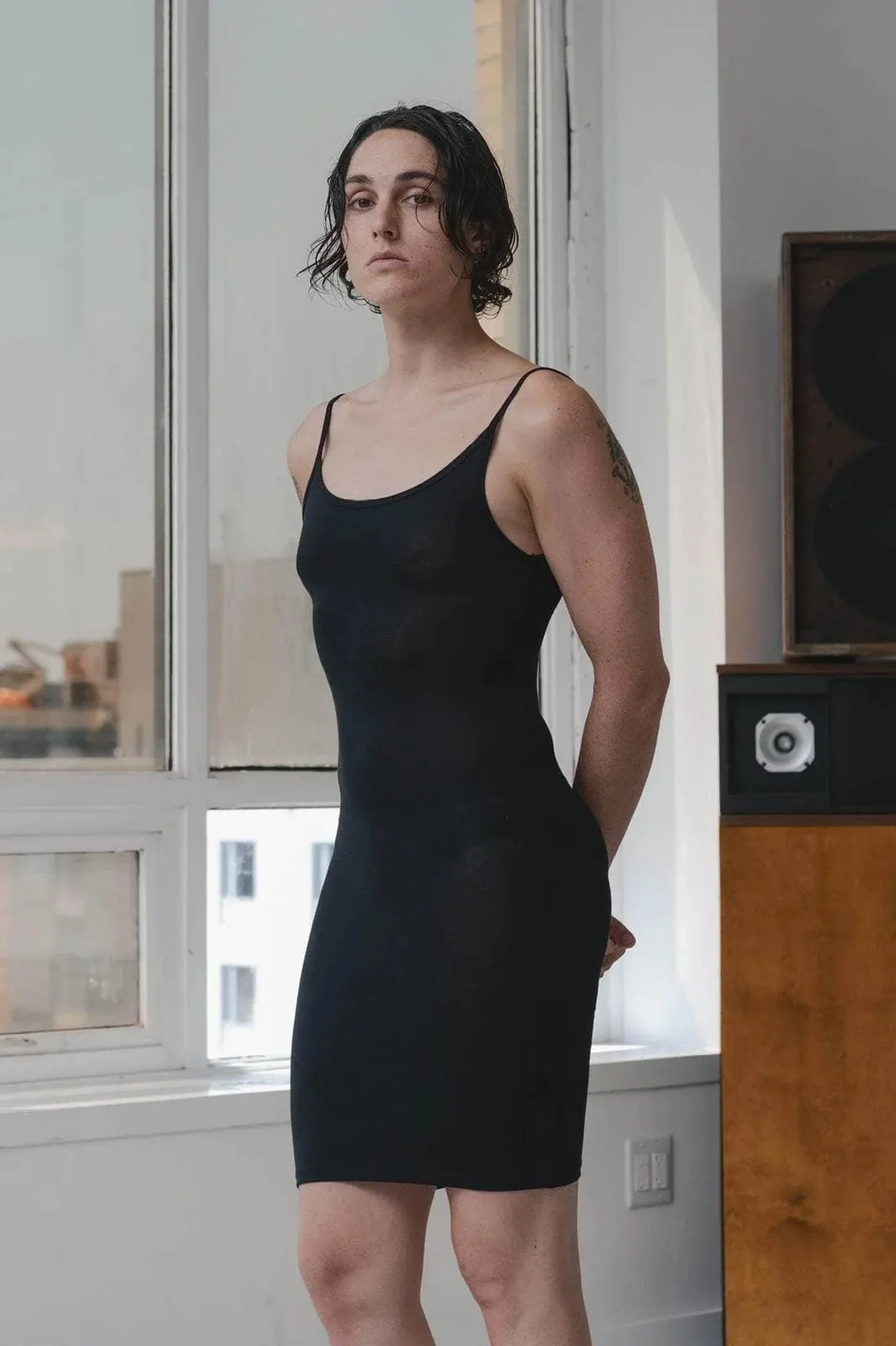 Baserange | Slip Dress, Kleid (Black)