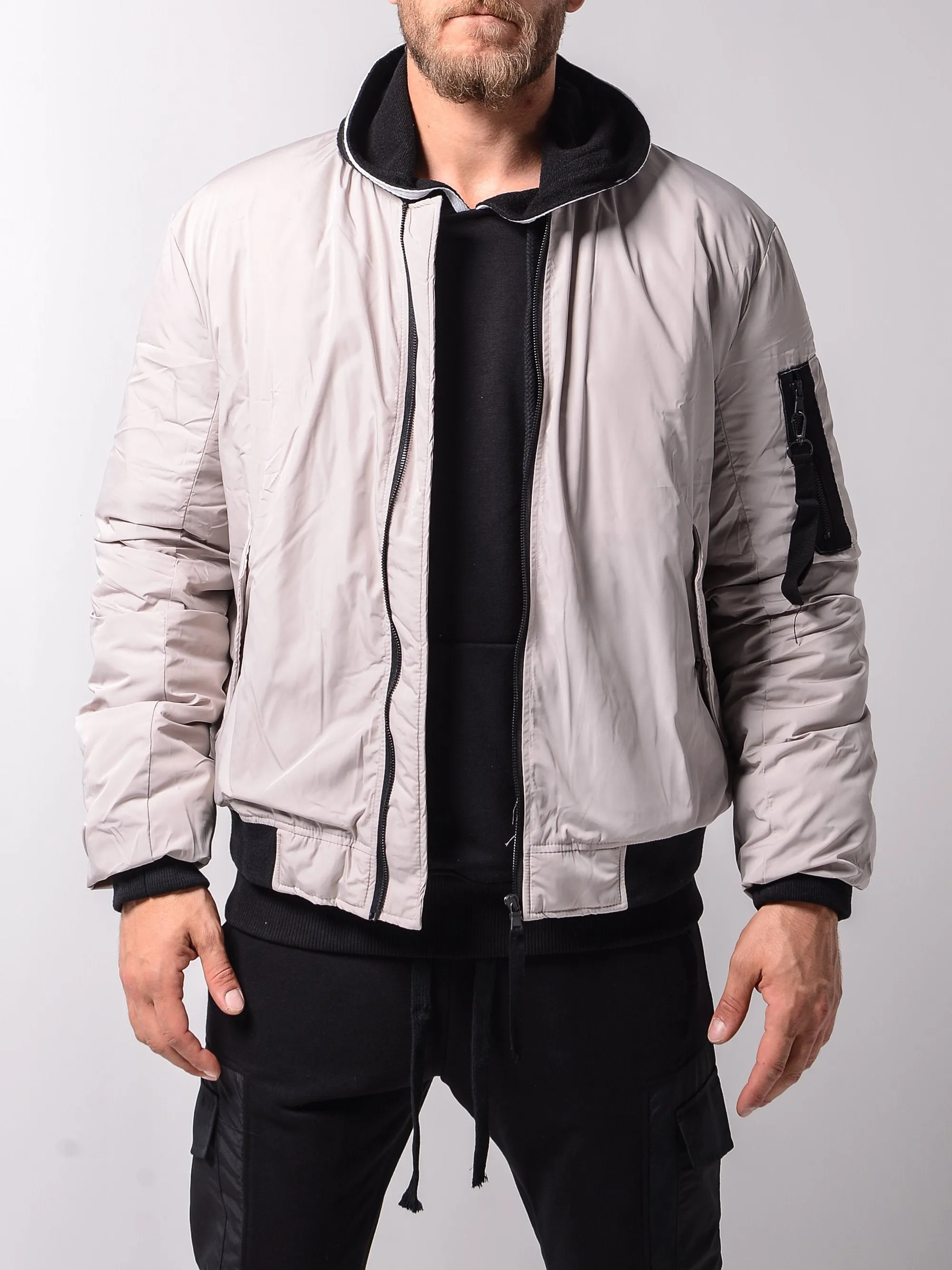 Bomber Jacket - Beige
