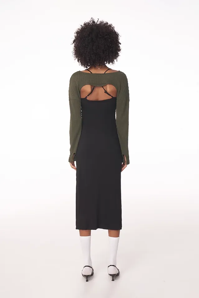 Bra-free Backless Slip Dress