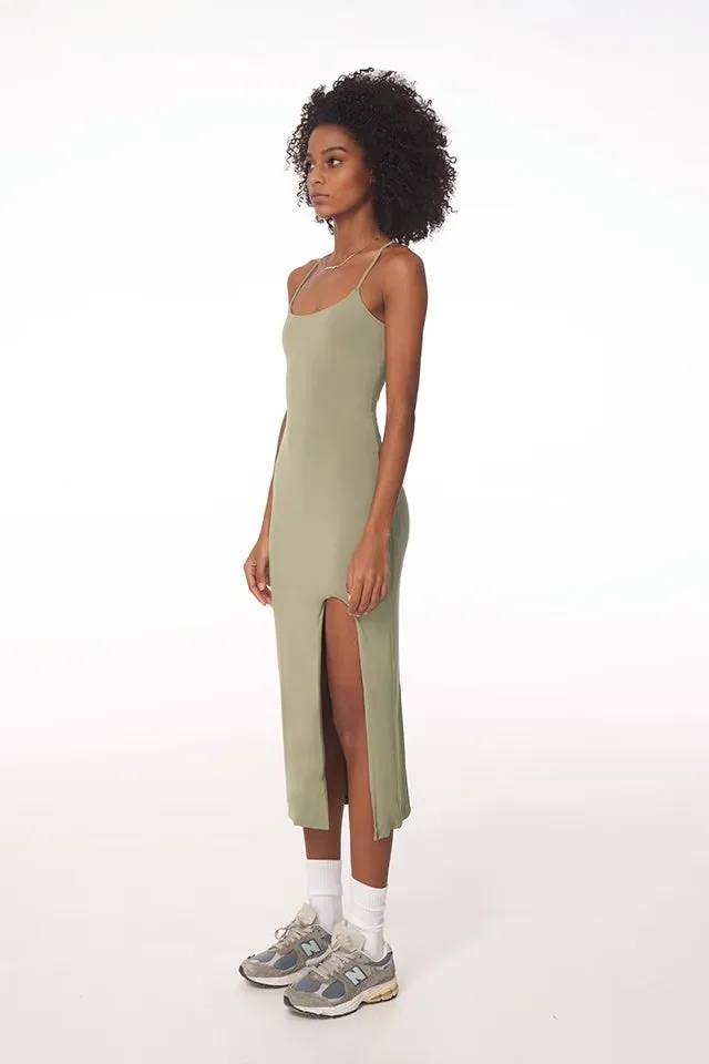 Bra-free Backless Slip Dress