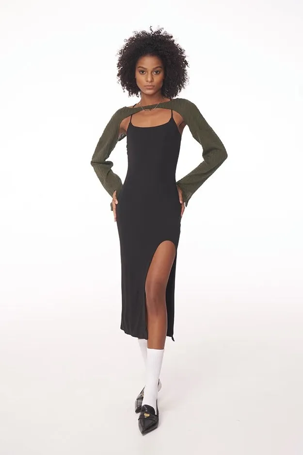 Bra-free Backless Slip Dress