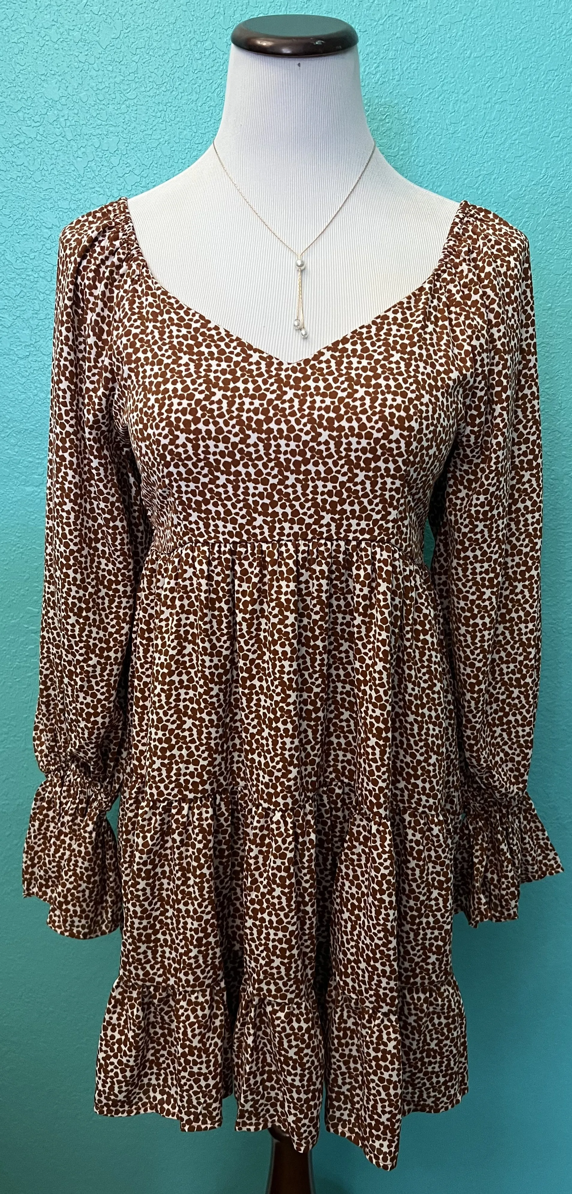 Brown Babydoll Dress