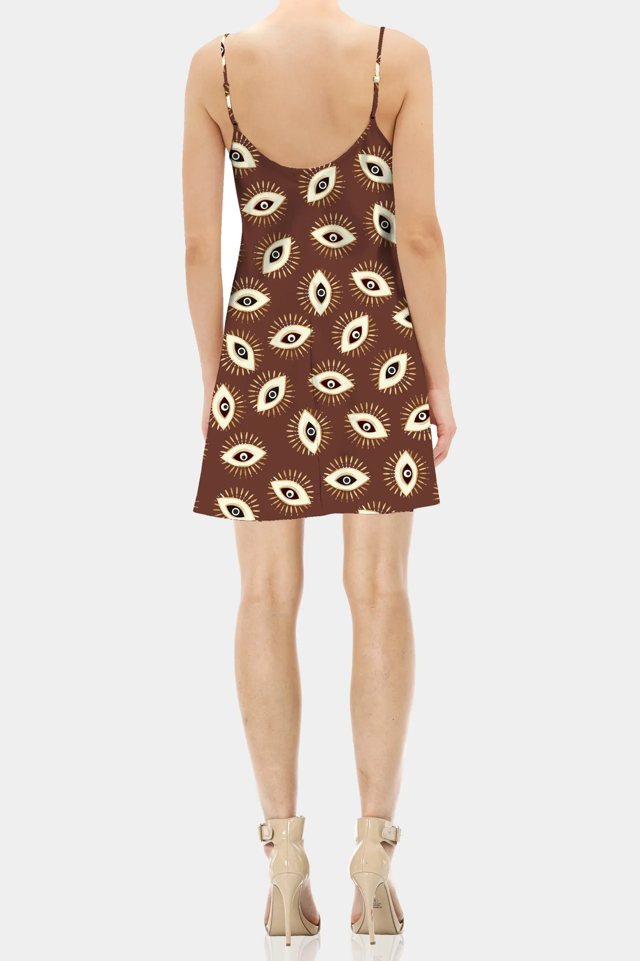 Brown Cami Slip Dress