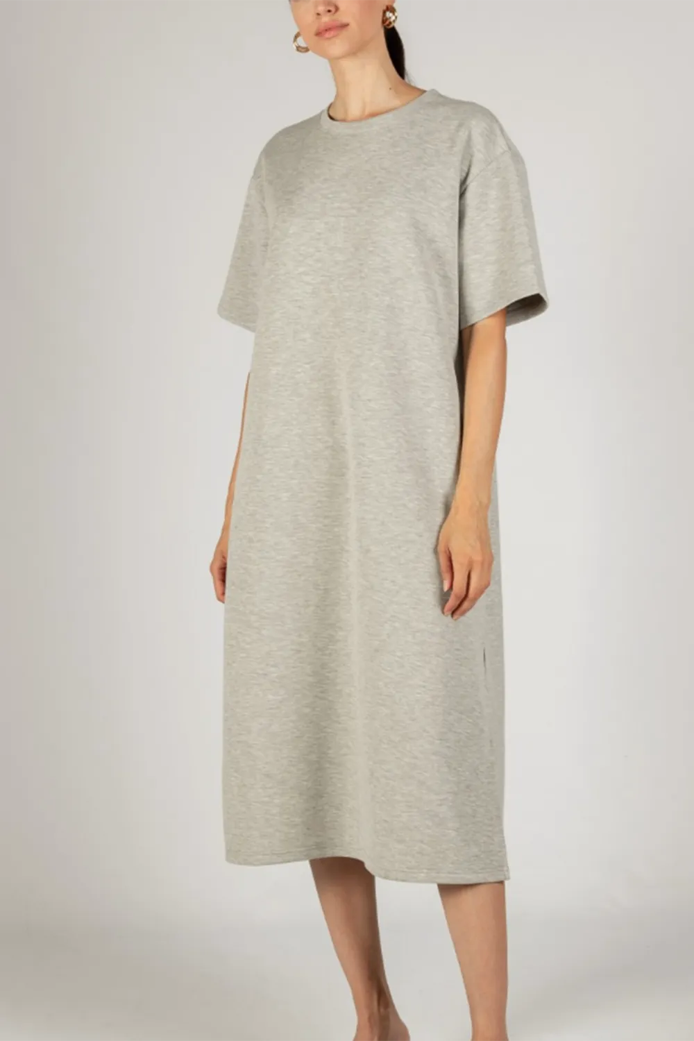Butter Modal Long Dress - Grey