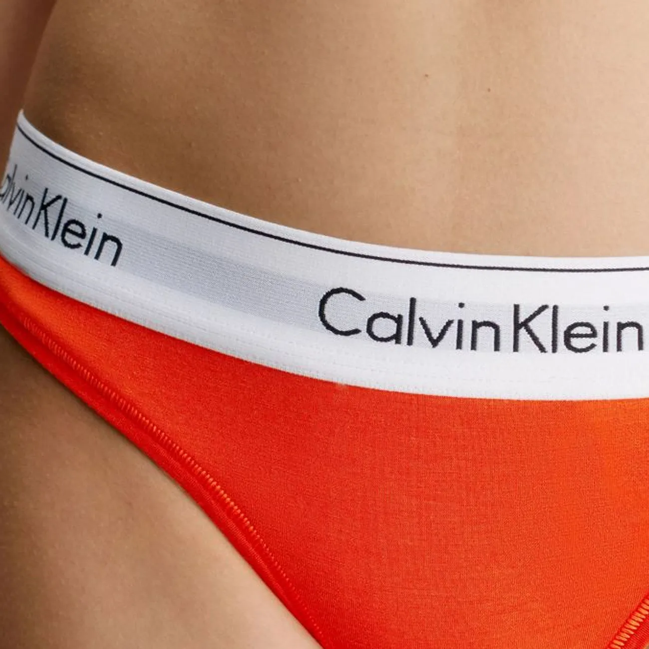 Calvin Klein Thong Modern Cotton String Spicy Orange