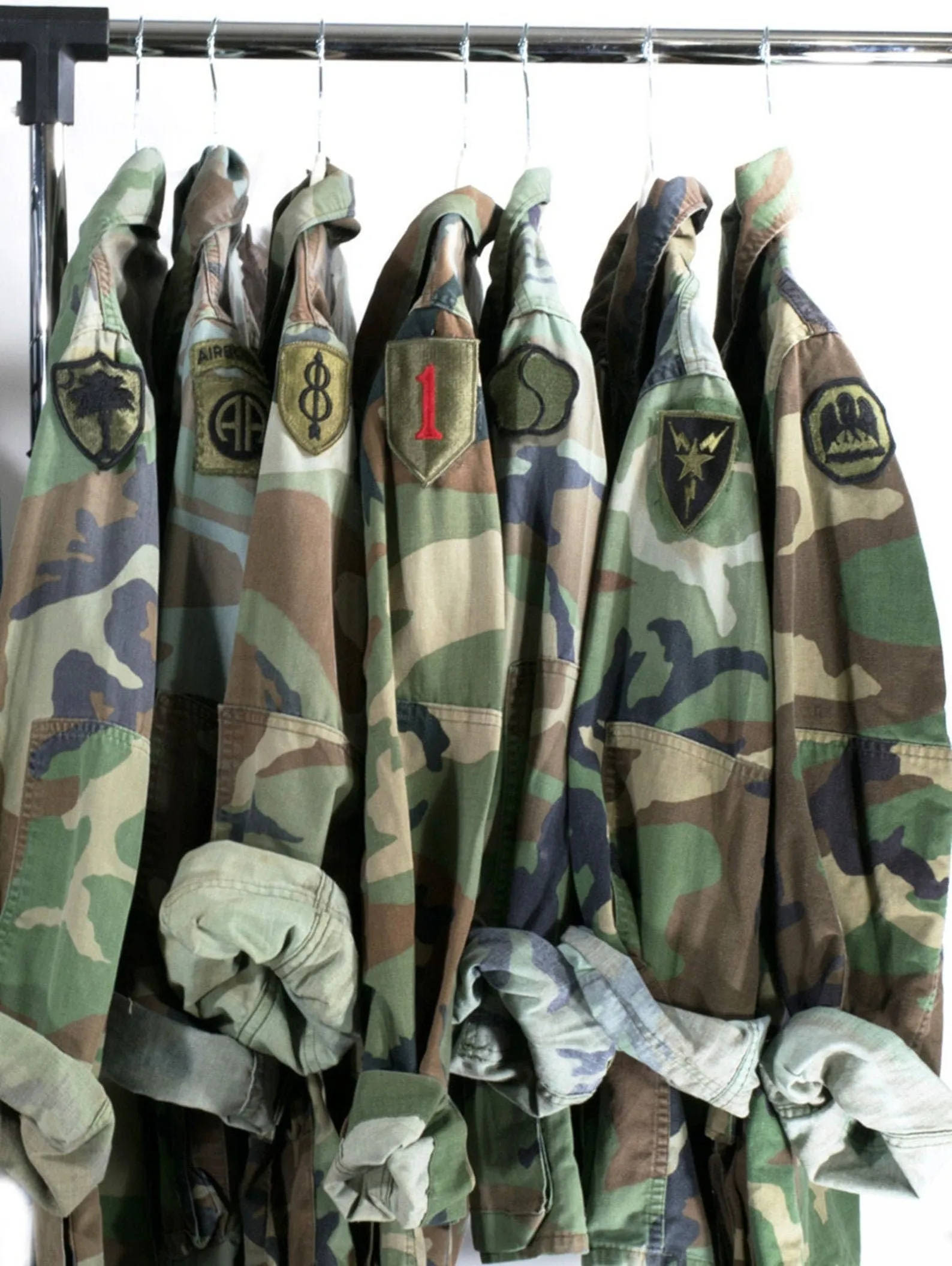 Camo Jacket Vintage Army Jacket Reclaimed Military Button Down Shirt Jacket ALL SIZES
