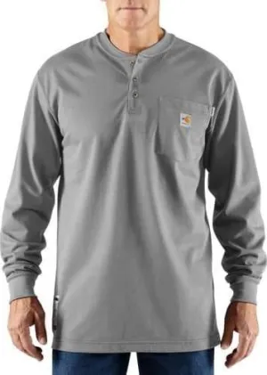 CARHARTT FLAME-RESISTANT CARHARTT FORCE® COTTON LONG-SLEEVE HENLEY
