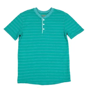 Cat & Jack Boys Green Henley Shirt 8/10