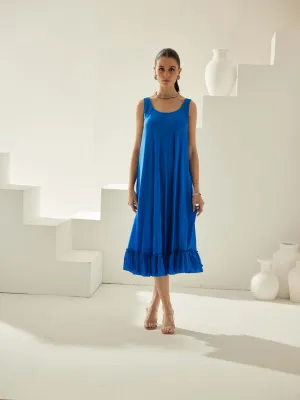 Cobalt Blue Midi Dress