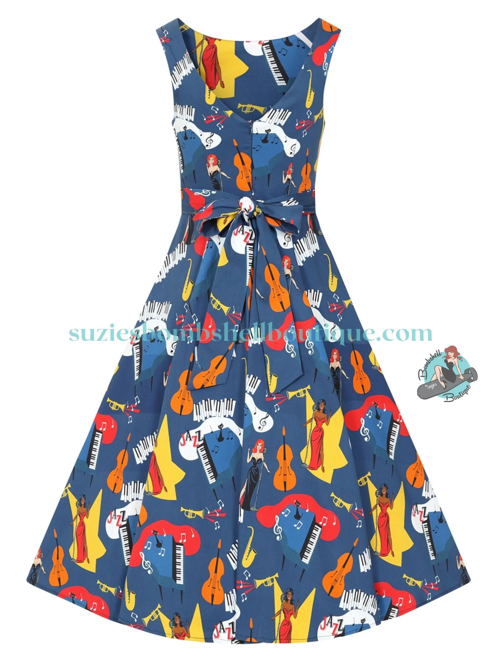 Collectif Frances Jazz Swing Dress