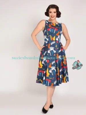 Collectif Frances Jazz Swing Dress