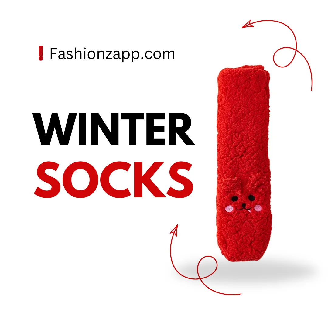 Coral Velvet Winter Floor Socks (Thick & Warm)- Fashionzapp