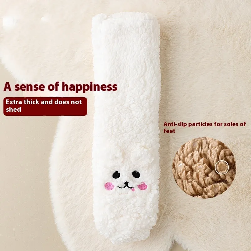 Coral Velvet Winter Floor Socks (Thick & Warm)- Fashionzapp