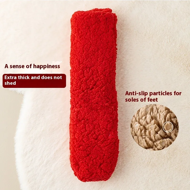 Coral Velvet Winter Floor Socks (Thick & Warm)- Fashionzapp