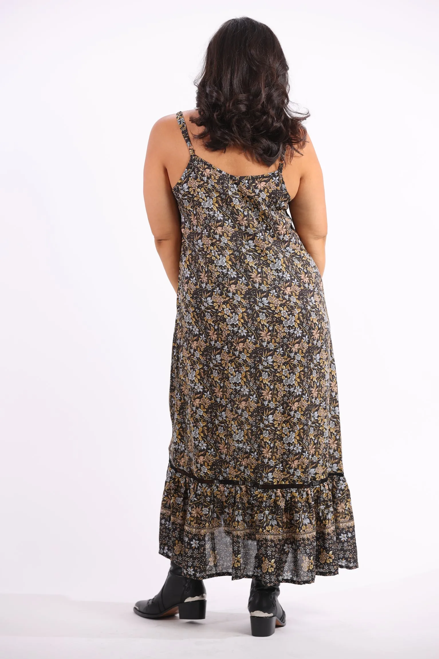 Day Tripper Slip Dress in Midnight Iris