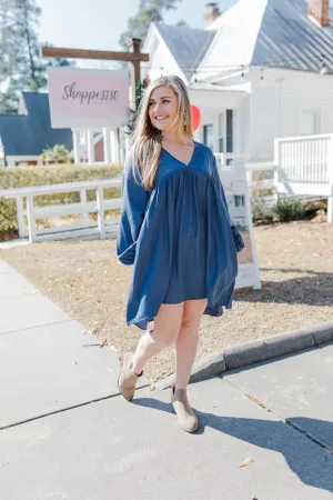 Dayna V-Neck Babydoll Dress