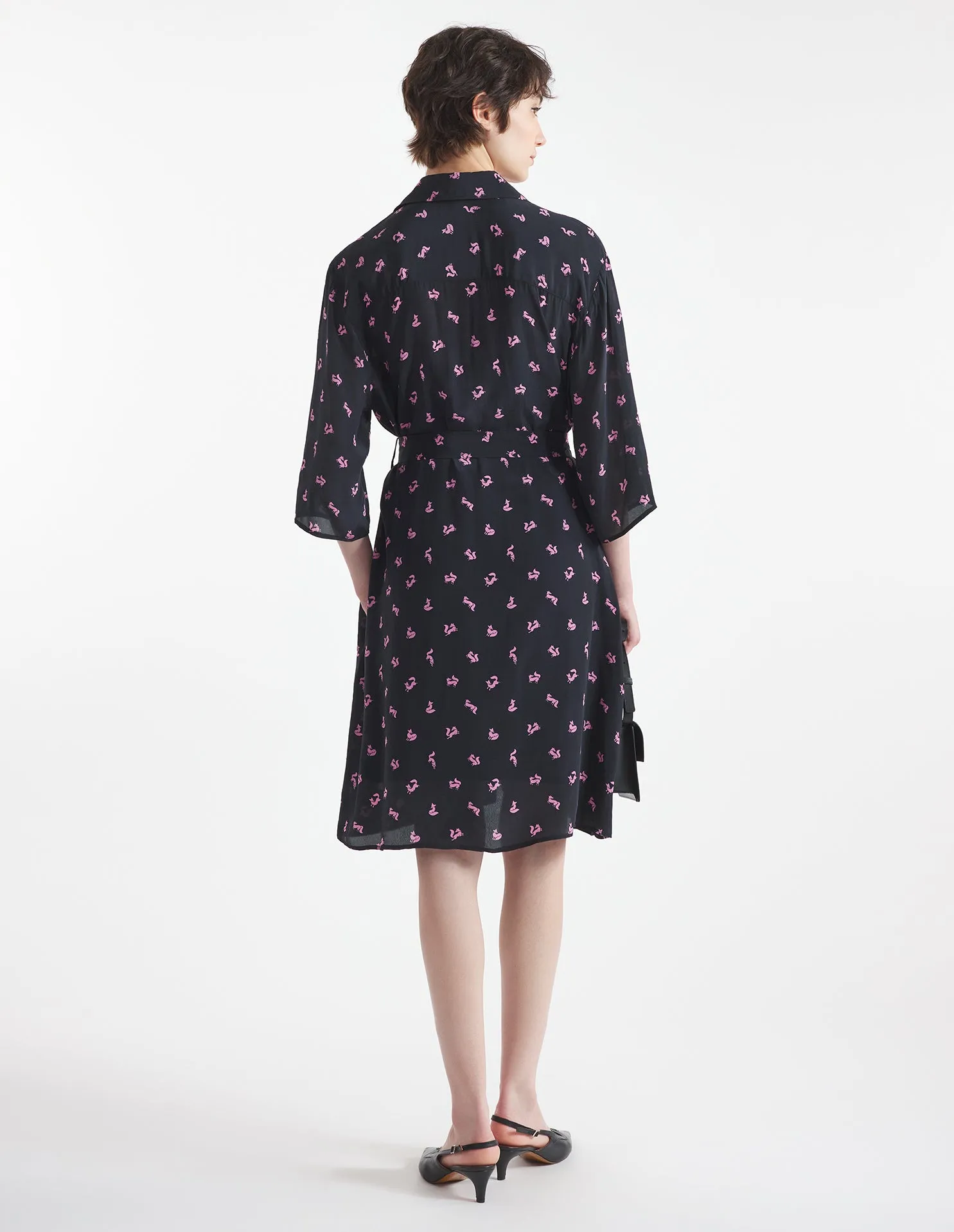 DOUBLE POCKET DRESS BLACK