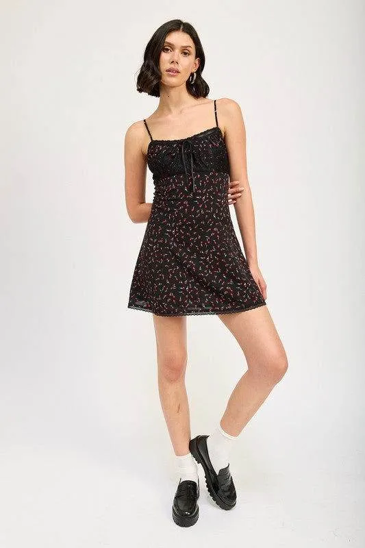 Emory Park Lace Trim Slip Dress