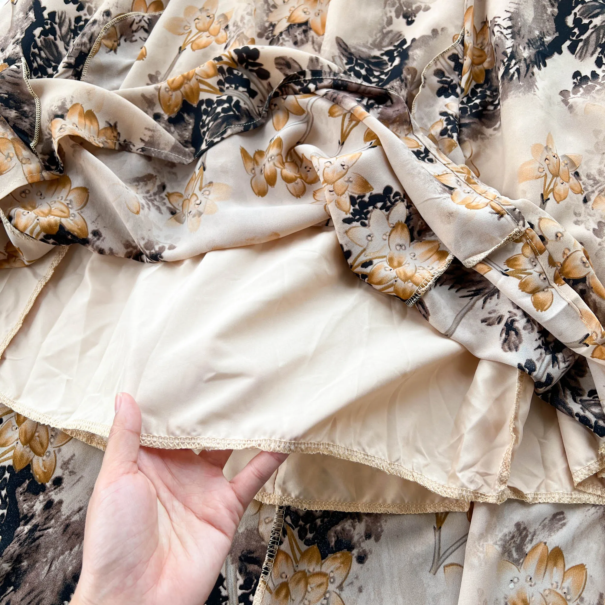 Fairy Hollowed Floral Camisole Dress