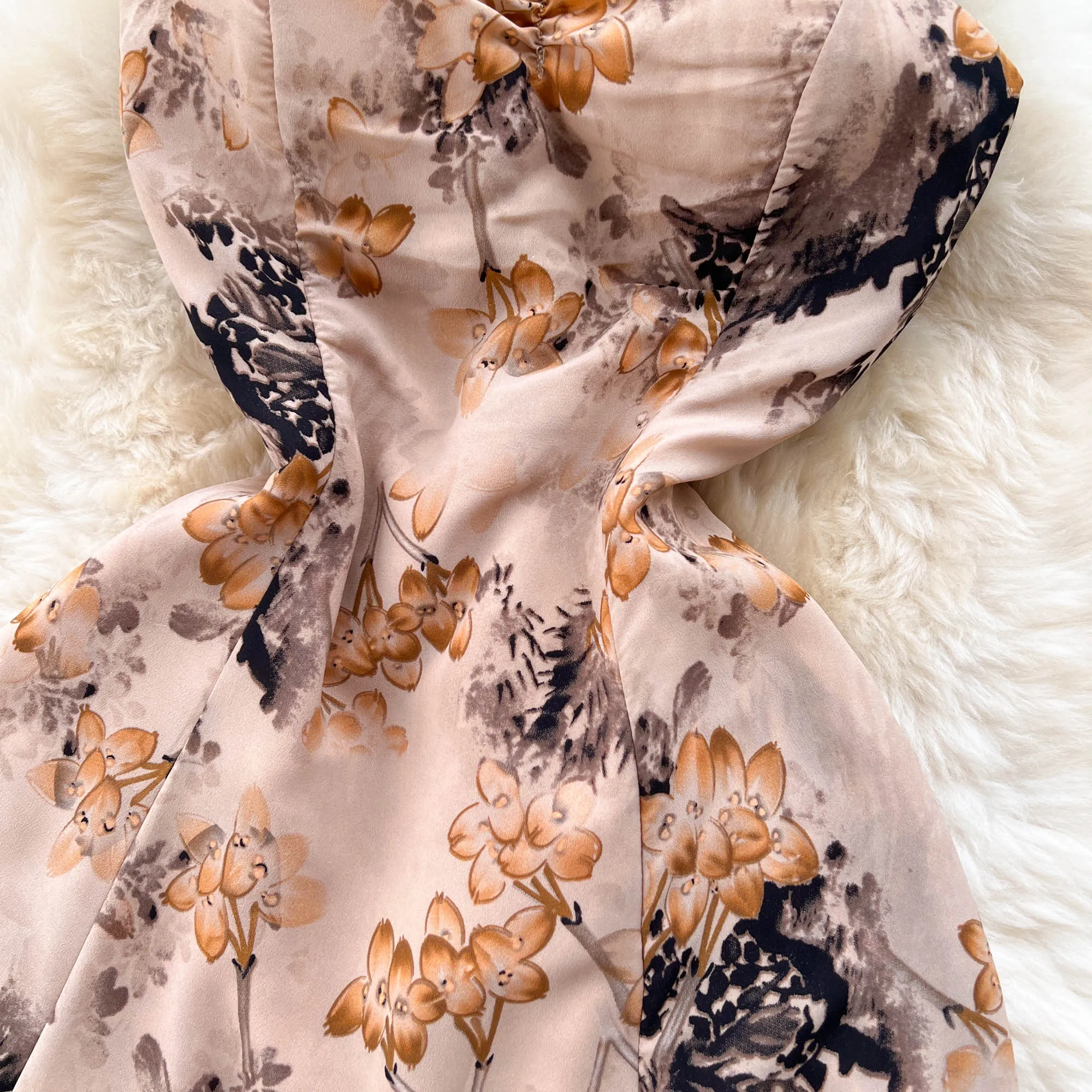 Fairy Hollowed Floral Camisole Dress