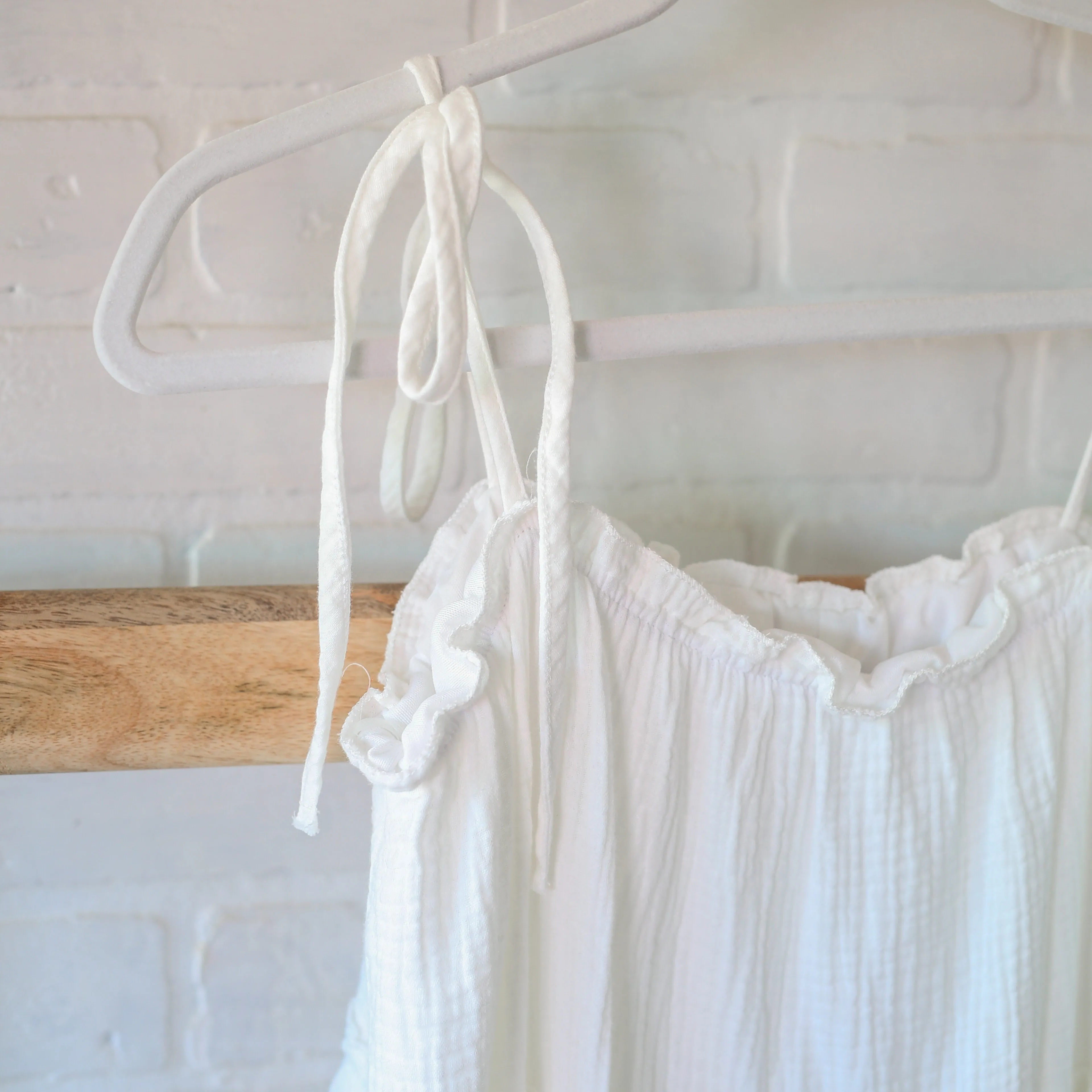 FINAL SALE Lola White Babydoll Tunic Dress