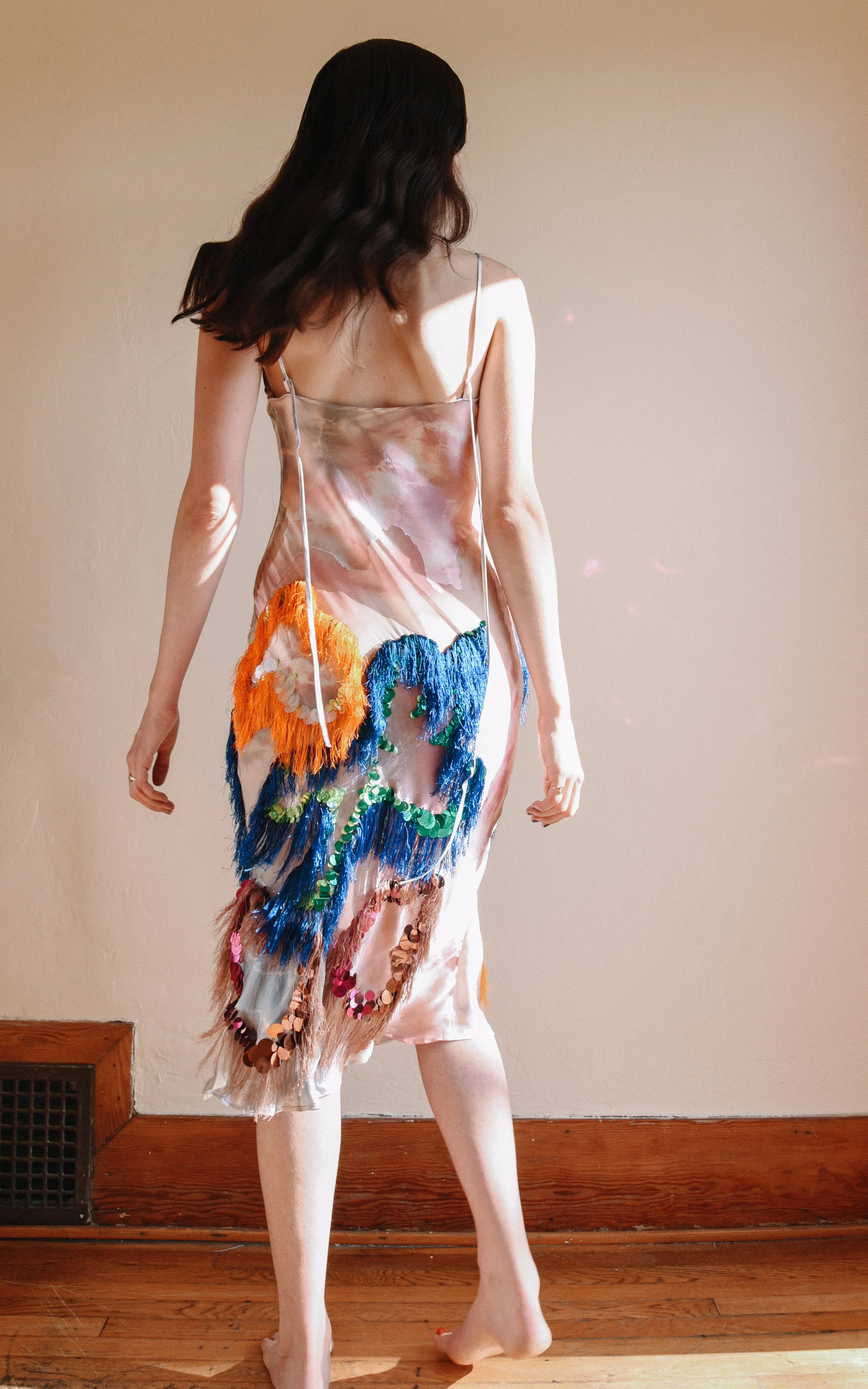 Firework Fringe Slip Dress