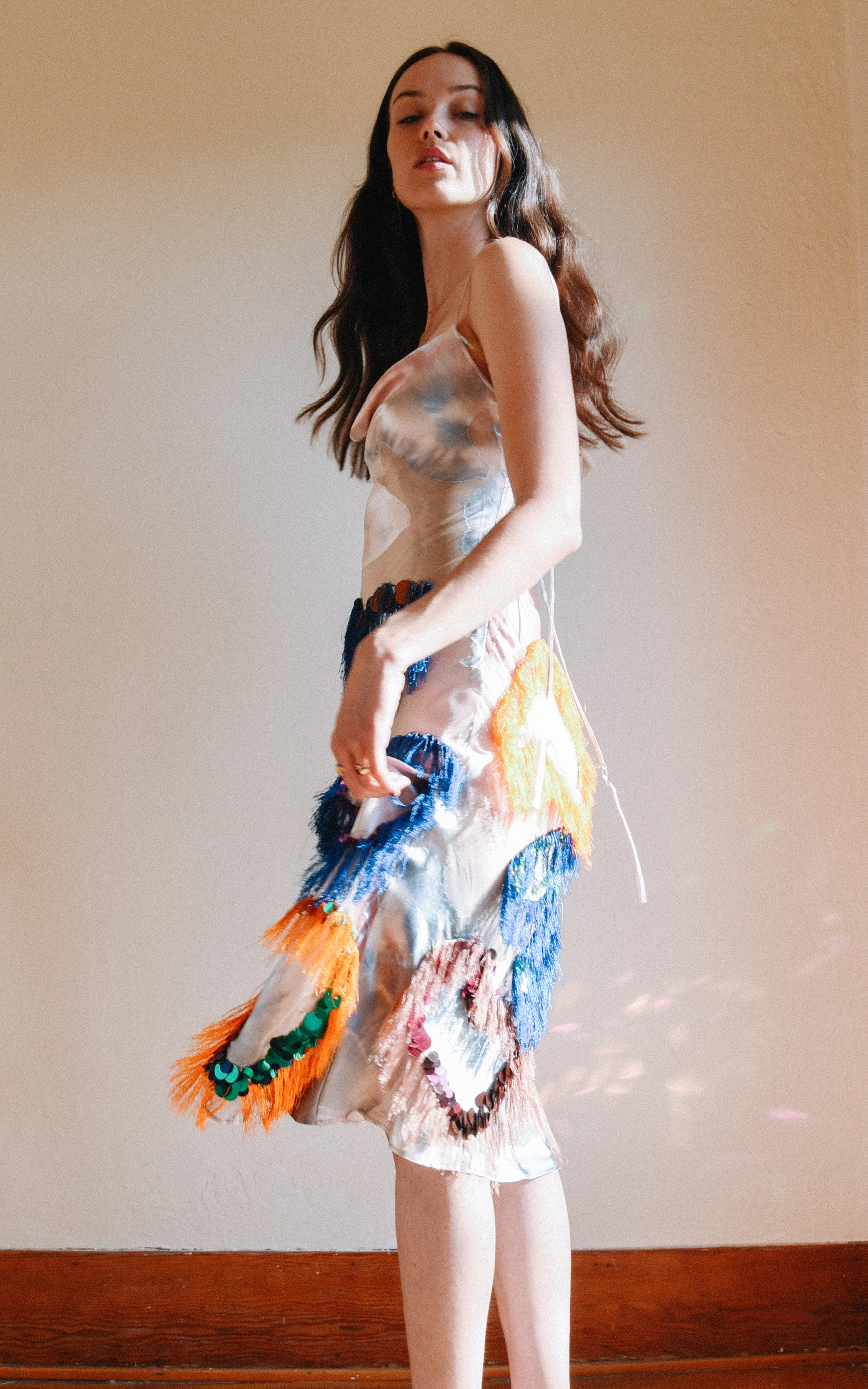 Firework Fringe Slip Dress