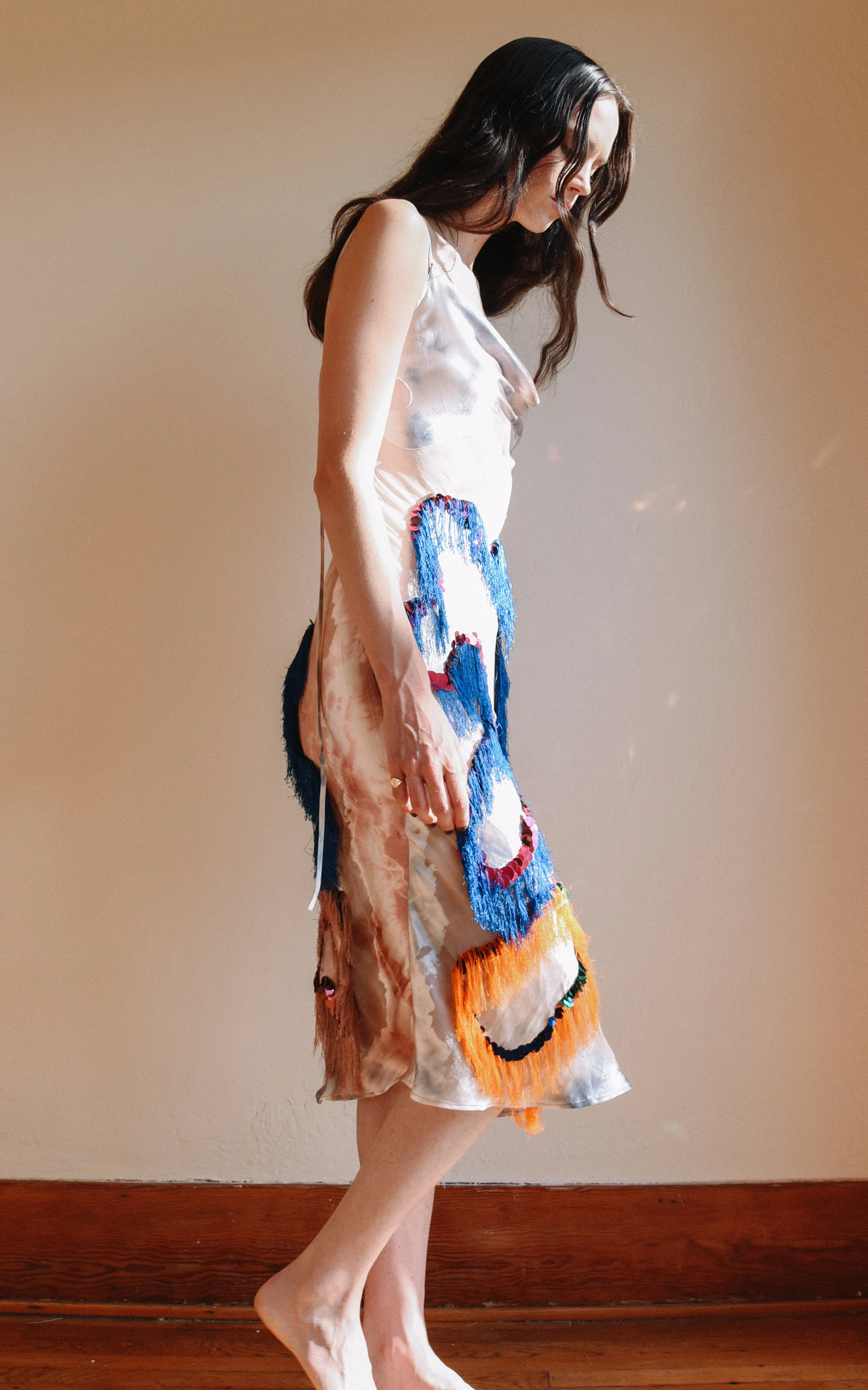 Firework Fringe Slip Dress