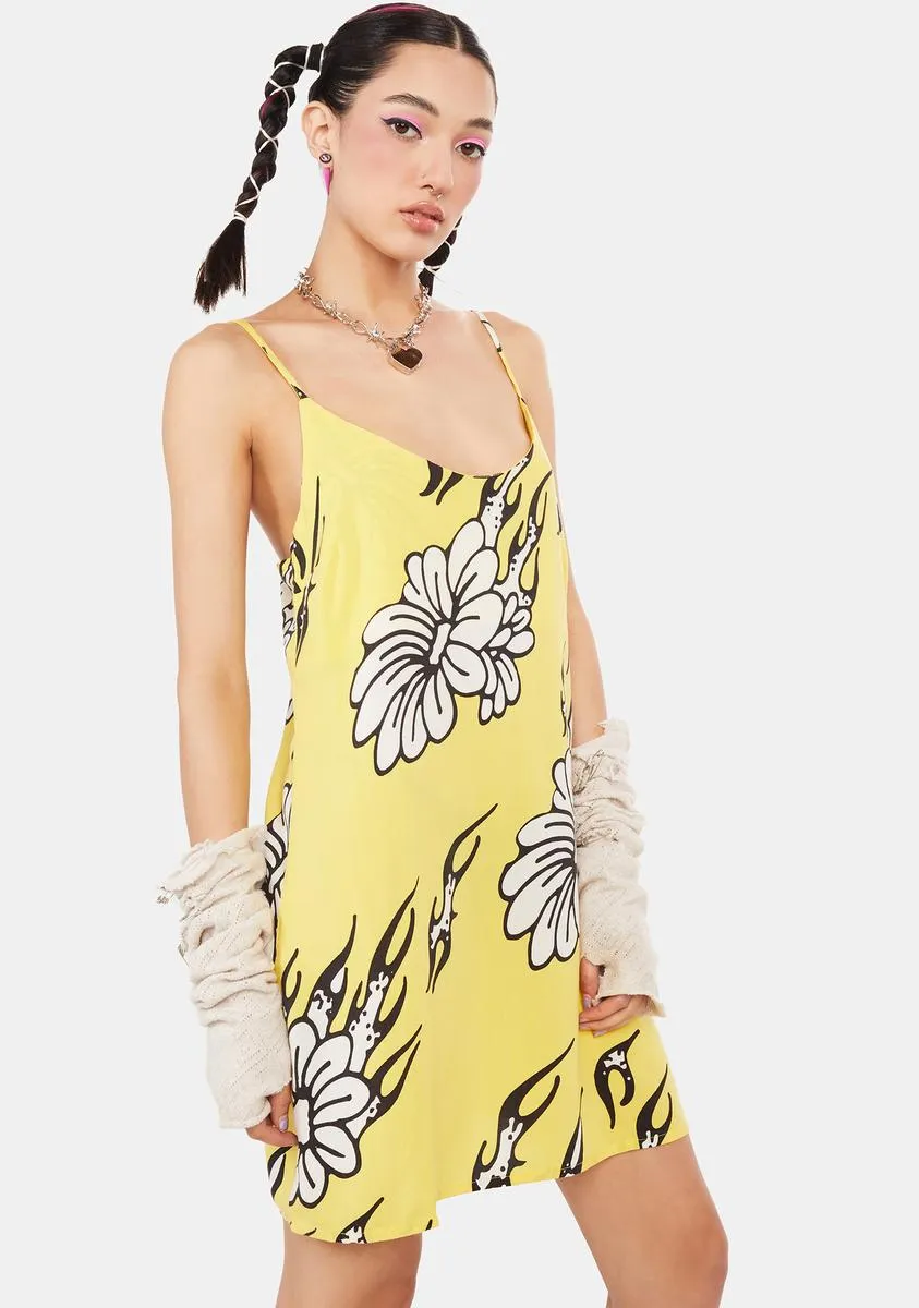 Flamin' Flowers Mini Dress