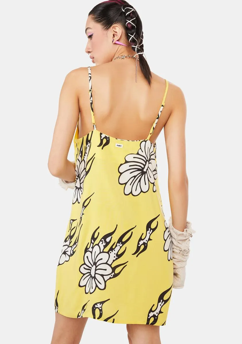 Flamin' Flowers Mini Dress