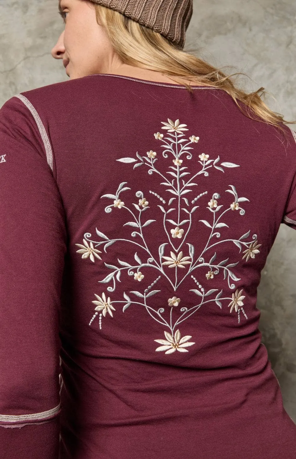 Flora Henley | Burgundy