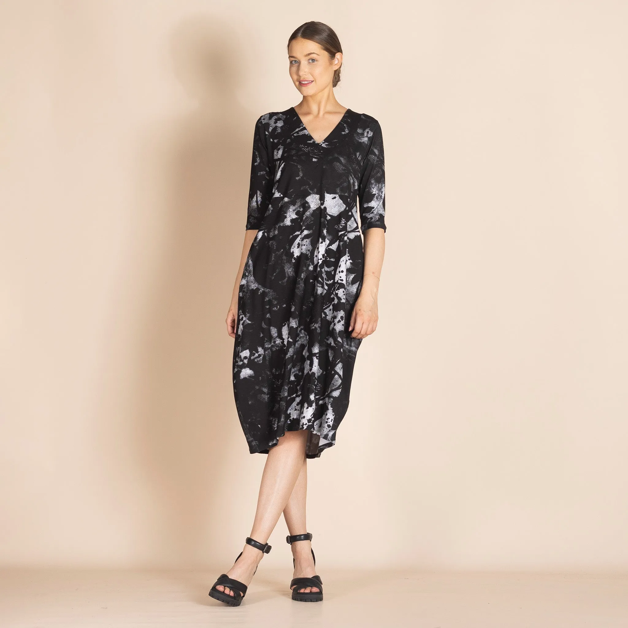 forest floor vee romance dress