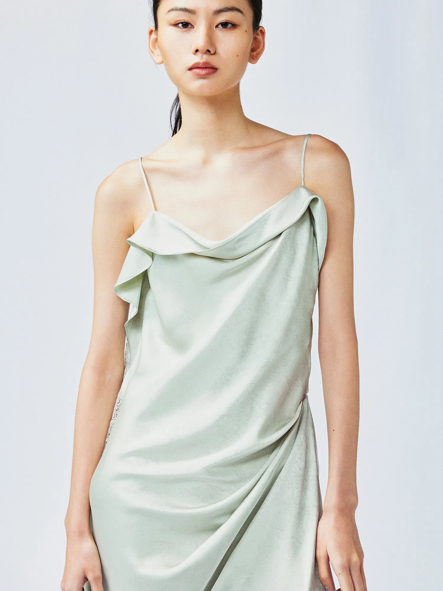 Free-flowing lift slip dress