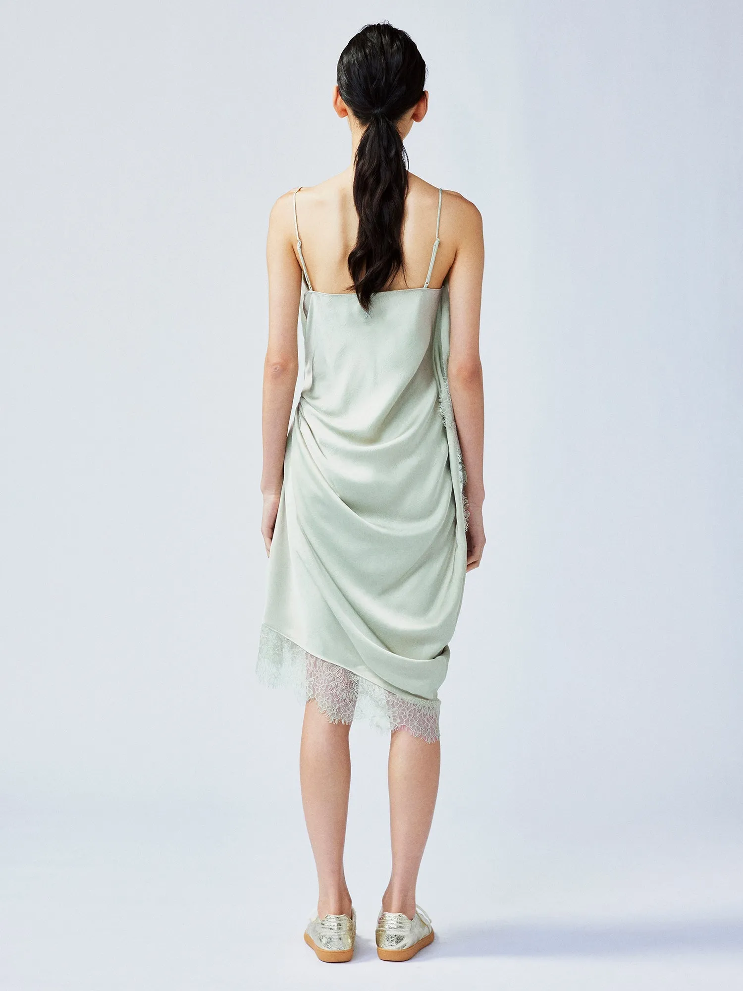 Free-flowing lift slip dress