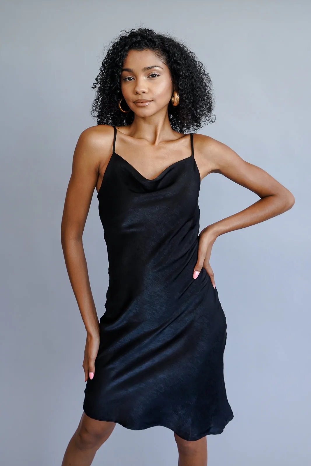 French Satin Cami Dress