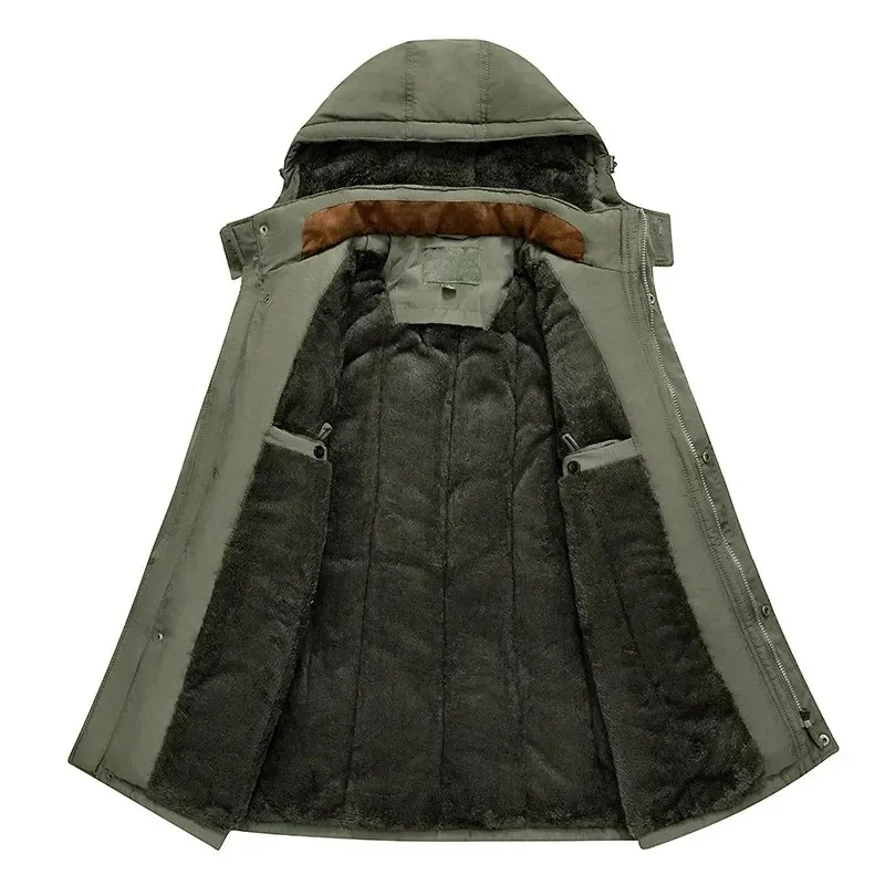 Frostor - Winddichte Parka Winterjas Heren met Afneembare Capuchon
