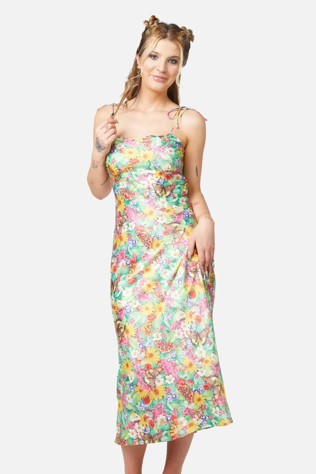 Glade Satin Slip Dress