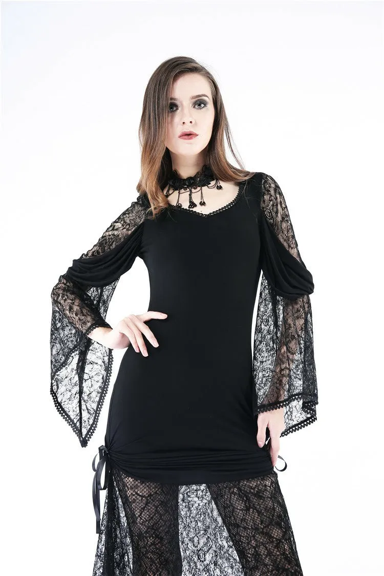 Gothic knited lace sexy dress DW155
